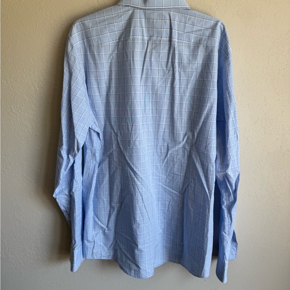 Men’s Blue Hugo Boss Squared Design Long Sleeve Formal Button Up Shirt - Picture 6 of 6
